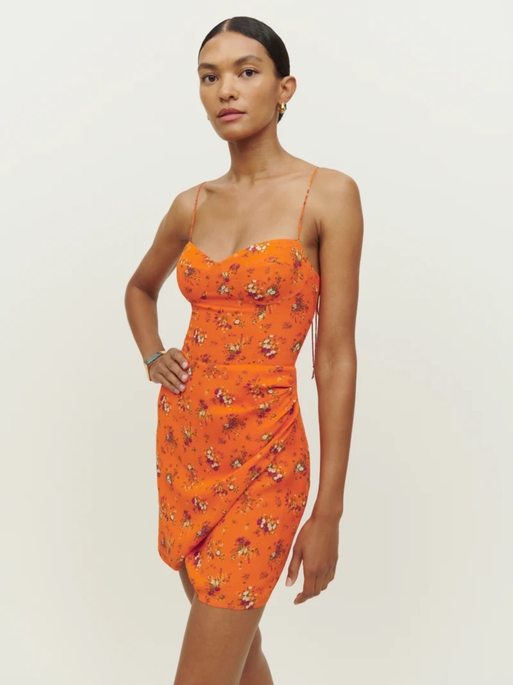 Reformation Saoirse Floral Mini Dress size 4